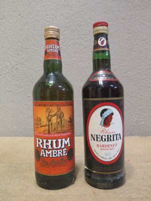 (2 bout) RHUM : Ambré, Négrita "Old Nick" Rhum