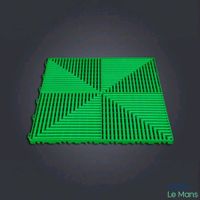 Lot de 25 dalle ANC DALLE modèle flat vert foncé 400x400x18m…