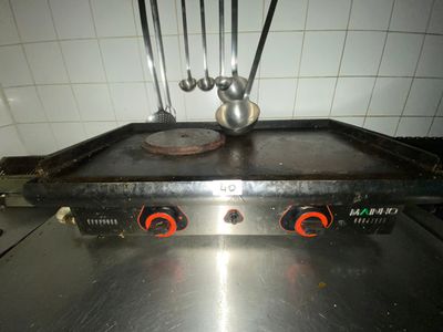 Plancha gaz double MAINHO