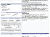 an image of a car registration form with a barcode on it