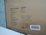a box with a price label on it sitting on a table