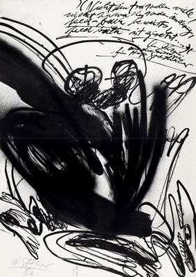 un dessin en noir et blanc représentant un oiseau sur une feuille de papier