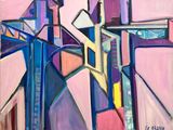 peinture représentant une croix sur fond de ciel