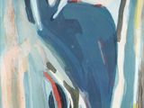une image d'un tableau représentant une femme en robe bleue
