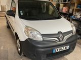 a white van that is parked in a garage