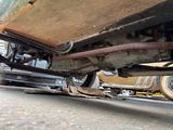a close up view of the underside of a vehicle