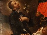 an image of a painting of a man holding a book