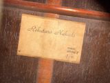 a picture of a sign on a wooden table