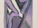 une image représentant un tableau où figure un personnage violet et noir