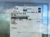 a label on the back of a glass case