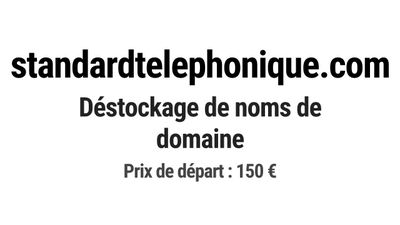 Nom de domaine standardtelephonique.