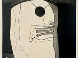 dessin d'une image en noir et blanc représentant le visage d'un homme