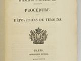 an open book with a black and white image of a coat of arms