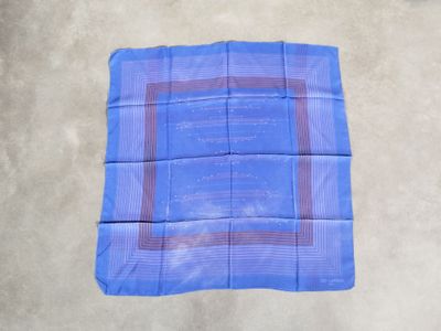 a blue cloth with a red stripe on it