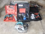 many tools that are sitting on the floor next to each other