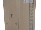 a cardboard box that has a picture of a bird on it