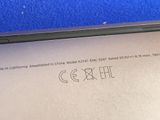 a close up of the back of a laptop computer