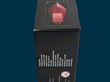 a black box with a red object inside of it