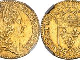 a gold coin with a crown on the front and a crown on the back