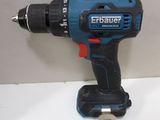 a cordless drill that is sitting on a counter