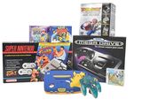 Cette photo montre de nombreux jeux vidéo et consoles de jeux vidéo différents.