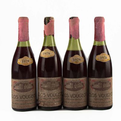 4 bouteilles : CLOS VOUGEOT 1979 Charles Noellat