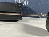 christian dior sunglasses in black and silver with black lenses