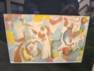 Michel CADORET (1912-1985) : "Composition abstraite" acryliq…