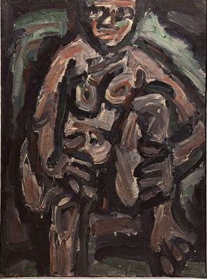 Jacques DANIEL (1920-2011) Nu soupçonneux, 1990