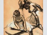 une image représentant deux femmes assises sur un lit