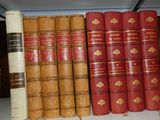 de nombreux livres qui se trouvent sur une étagère dans la pièce