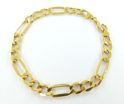 Bracelet à maillons « figa » en or jaune 14 carats