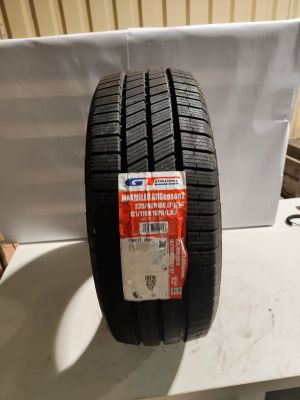 a close up of a tire on top of a table