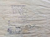 a close up of a piece of paper with writing on it