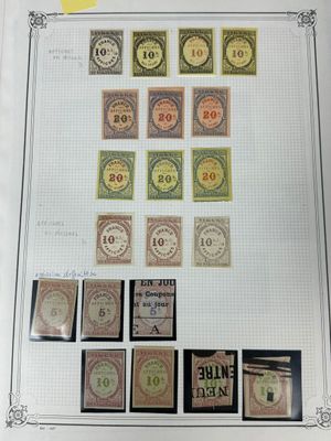 une image représentant une collection de timbres et de timbres