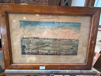 Réunion de trois vues d'optique