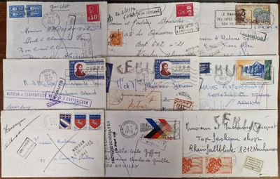 many letters written on a piece of paper on a table