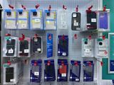 many different cell phones on display in a store