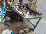 a table with a lot of tools on it
