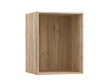 a small wooden box with a door on the side of it