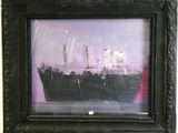 a picture of a picture of a ship in a picture frame