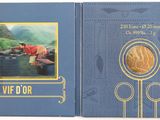 a blue book with a picture of a person on it