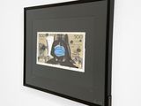 a picture of a picture of a darth vader on the wall