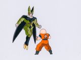 animation animation cel of gohan and vegeta from dragon ball