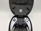 a black case with two game controllers inside of it