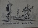 a drawing of a man and a woman in a circus