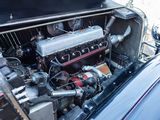 a close up of a car engine in the trunk of a car
