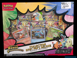 a box of pokemon trading cards with a picture of them