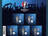 Les timbres officiels de la Coupe du monde 2010 sont exposés