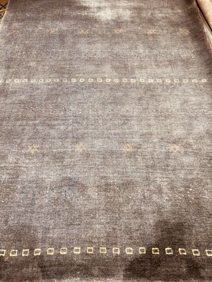 Tapis moderne fait main couleur gris uni 230 x 160